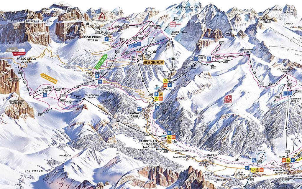 A Un Passo Dagli Impianti - Penia Di Canazei Kültér fotó