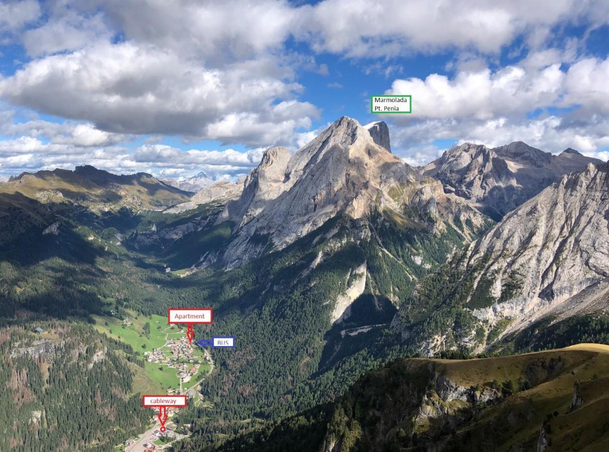 A Un Passo Dagli Impianti - Penia Di Canazei Kültér fotó